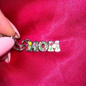 James Avery Silver MOM Charm with Color Accents